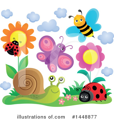 Royalty-Free (RF) Insect Clipart Illustration by visekart - Stock Sample #1448877