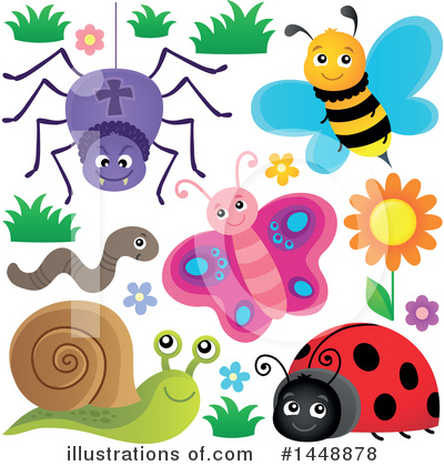 Royalty-Free (RF) Insect Clipart Illustration by visekart - Stock Sample #1448878