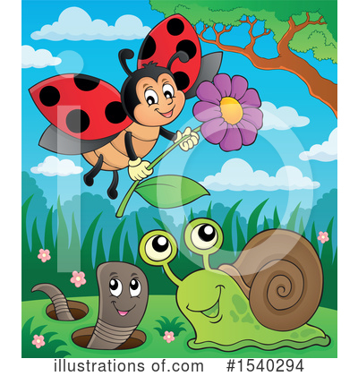 Royalty-Free (RF) Insect Clipart Illustration by visekart - Stock Sample #1540294