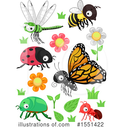 Royalty-Free (RF) Insect Clipart Illustration by BNP Design Studio - Stock Sample #1551422