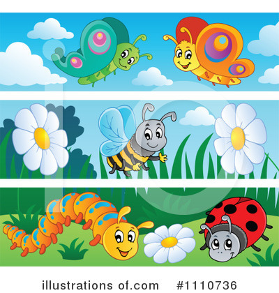 Royalty-Free (RF) Insects Clipart Illustration by visekart - Stock Sample #1110736