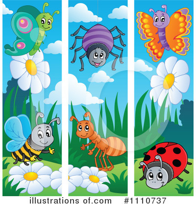 Royalty-Free (RF) Insects Clipart Illustration by visekart - Stock Sample #1110737