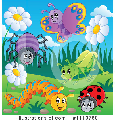 Royalty-Free (RF) Insects Clipart Illustration by visekart - Stock Sample #1110760