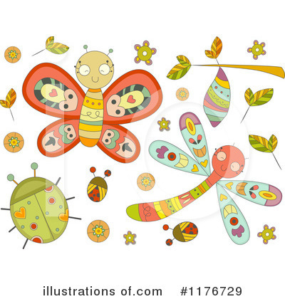 Royalty-Free (RF) Insects Clipart Illustration by BNP Design Studio - Stock Sample #1176729