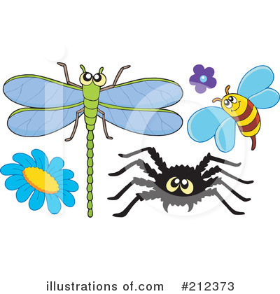 Royalty-Free (RF) Insects Clipart Illustration by visekart - Stock Sample #212373