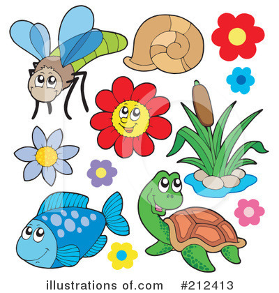 Royalty-Free (RF) Insects Clipart Illustration by visekart - Stock Sample #212413
