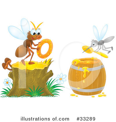 Royalty-Free (RF) Insects Clipart Illustration by Alex Bannykh - Stock Sample #33289