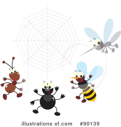 Royalty-Free (RF) Insects Clipart Illustration by Alex Bannykh - Stock Sample #90139
