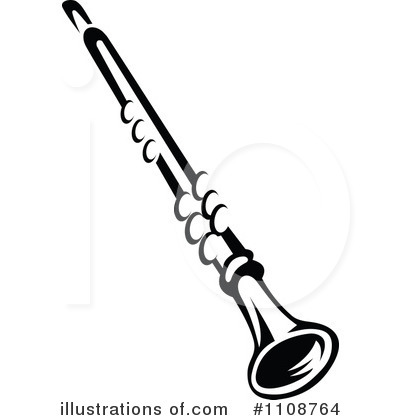 Clarinet Clipart #1108764 by Vector Tradition SM