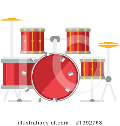 Drums Clipart #1392763 by Vector Tradition SM