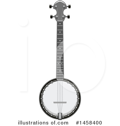 Banjo Clipart #1458400 by Vector Tradition SM