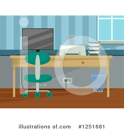 Home Office Clipart #1251681 by BNP Design Studio