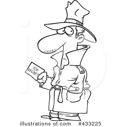 Royalty-Free (RF) Investigator Clipart Illustration by toonaday - Stock Sample #433225