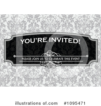 Royalty-Free (RF) Invitation Clipart Illustration by BestVector - Stock Sample #1095471