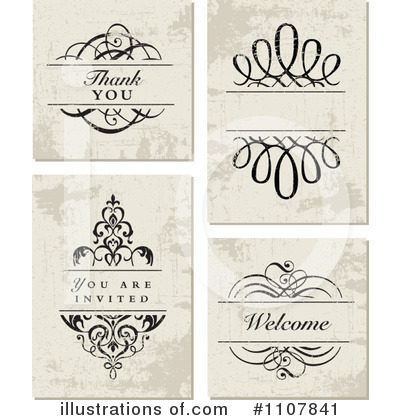 Royalty-Free (RF) Invitation Clipart Illustration by BestVector - Stock Sample #1107841