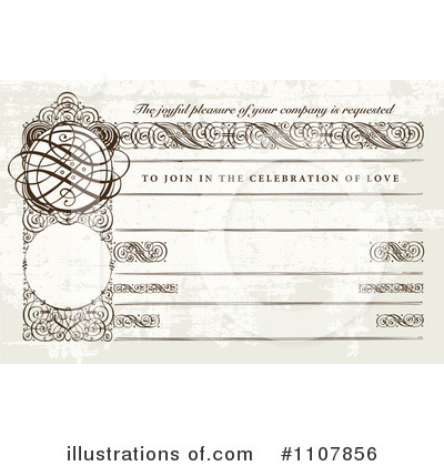 Royalty-Free (RF) Invitation Clipart Illustration by BestVector - Stock Sample #1107856