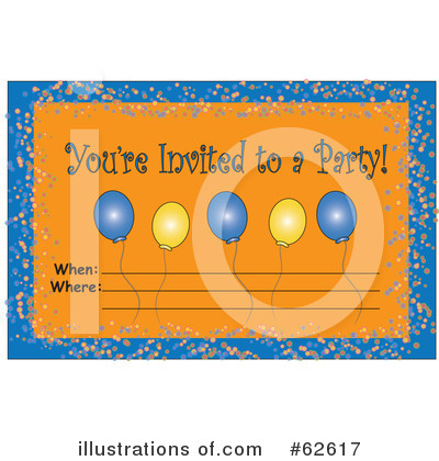 Royalty-Free (RF) Invitation Clipart Illustration by Pams Clipart - Stock Sample #62617