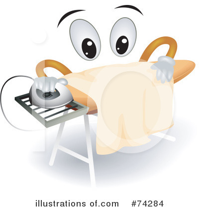 Royalty-Free (RF) Ironing Board Clipart Illustration by BNP Design Studio - Stock Sample #74284