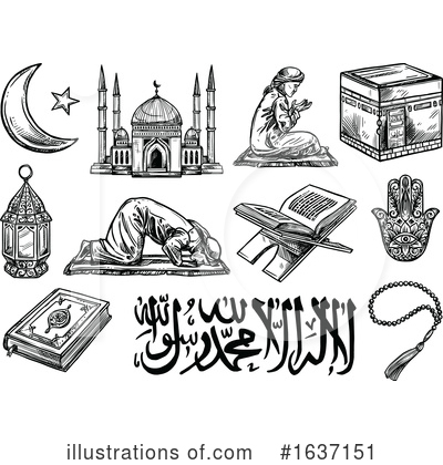 Prayer Clipart #1637151 by Vector Tradition SM