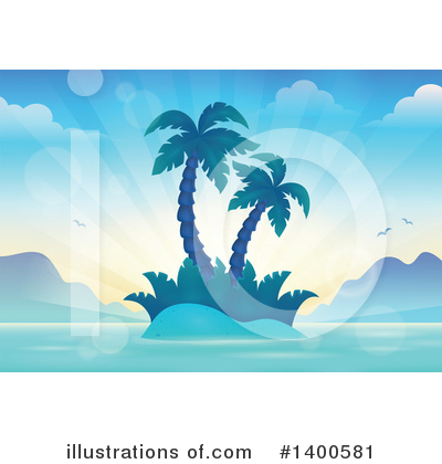 Palm Trees Clipart #1400581 by visekart