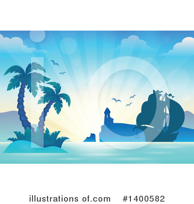 Palm Tree Clipart #1400582 by visekart