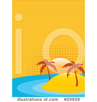 Tropical Beach Clipart #20939 by elaineitalia
