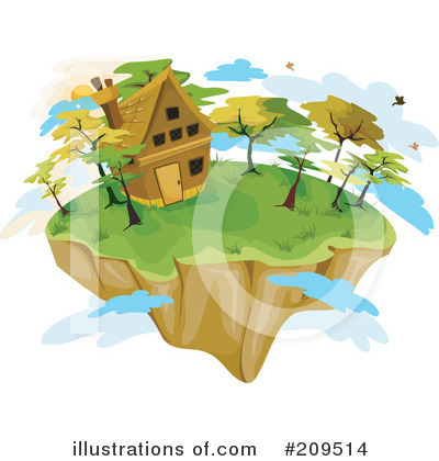 Floating Island Clipart #209514 by BNP Design Studio