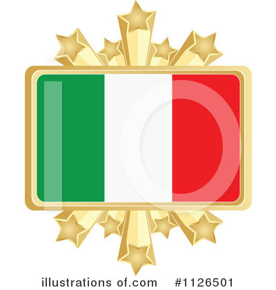 Italian Flag Clipart #1126501 by Andrei Marincas