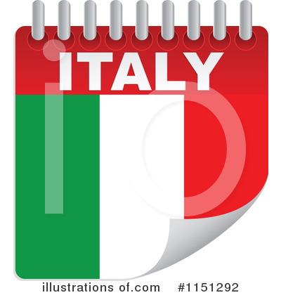 Italian Flag Clipart #1151292 by Andrei Marincas