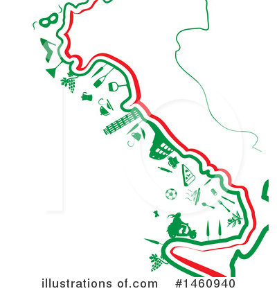 Map Clipart #1460940 by Domenico Condello