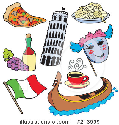 Royalty-Free (RF) Italy Clipart Illustration by visekart - Stock Sample #213599