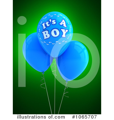 Royalty-Free (RF) Its A Boy Clipart Illustration by stockillustrations - Stock Sample #1065707