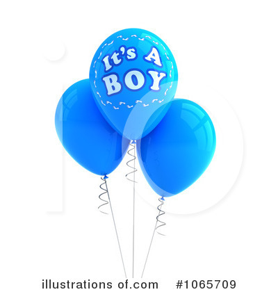 Party Balloons Clipart #1065709 by stockillustrations