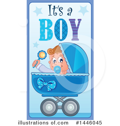 Royalty-Free (RF) Its A Boy Clipart Illustration by visekart - Stock Sample #1446045