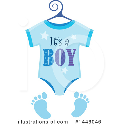 Royalty-Free (RF) Its A Boy Clipart Illustration by visekart - Stock Sample #1446046