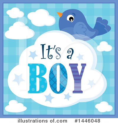 Royalty-Free (RF) Its A Boy Clipart Illustration by visekart - Stock Sample #1446048