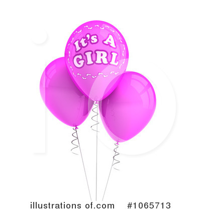 Royalty-Free (RF) Its A Girl Clipart Illustration by stockillustrations - Stock Sample #1065713