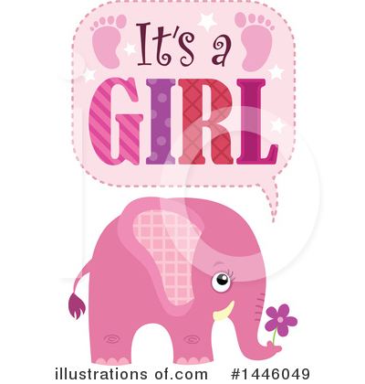 Royalty-Free (RF) Its A Girl Clipart Illustration by visekart - Stock Sample #1446049