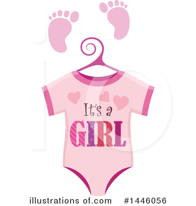 Royalty-Free (RF) Its A Girl Clipart Illustration by visekart - Stock Sample #1446056