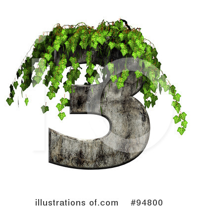 Ivy Numbers Clipart #94800 by chrisroll
