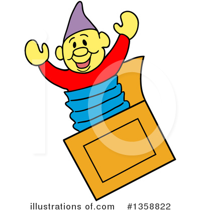 Royalty-Free (RF) Jack In The Box Clipart Illustration by LaffToon - Stock Sample #1358822