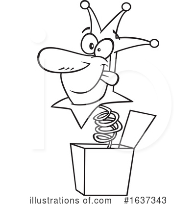 Royalty-Free (RF) Jack In The Box Clipart Illustration by toonaday - Stock Sample #1637343