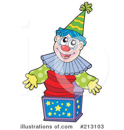 Royalty-Free (RF) Jack In The Box Clipart Illustration by visekart - Stock Sample #213103