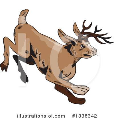 Royalty-Free (RF) Jackalope Clipart Illustration by patrimonio - Stock Sample #1338342