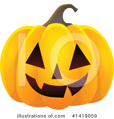 Halloween Pumpkins Clipart #1419059 by visekart