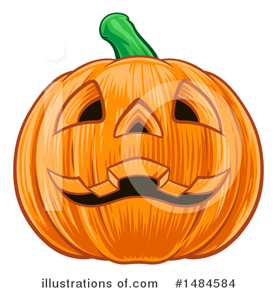 Pumpkin Clipart #1484584 by AtStockIllustration