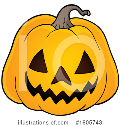 Royalty-Free (RF) Jackolantern Clipart Illustration by visekart - Stock Sample #1605743