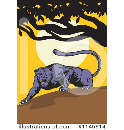 Royalty-Free (RF) Jaguar Clipart Illustration by patrimonio - Stock Sample #1145614