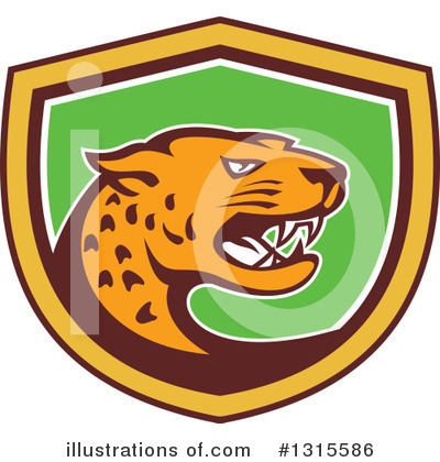 Royalty-Free (RF) Jaguar Clipart Illustration by patrimonio - Stock Sample #1315586