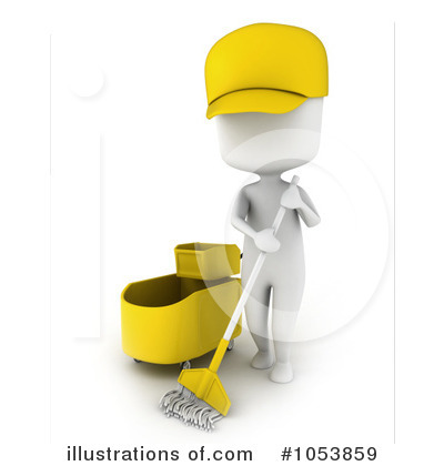 Royalty-Free (RF) Janitor Clipart Illustration by BNP Design Studio - Stock Sample #1053859